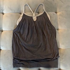 NWOT Lululemon Let it Loose Tank Top Gray  Size 4